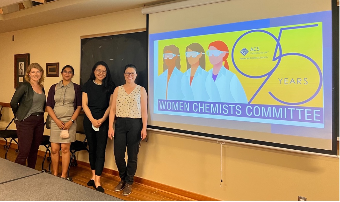 In-person invited speakers from left-to-right: Brooke Ring, Dr. Shoma Sinha, Rachel Shum, and Dr. Amanda Bongers